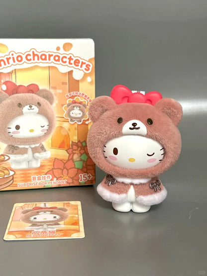Sanrio Fuzzy Costume Charm Changeable Face Blind Box