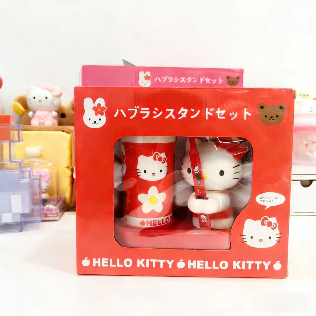 Hello Kitty Bathroom Cup Set