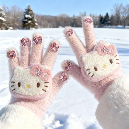 Hello Kitty Crystal Sparkle Gloves