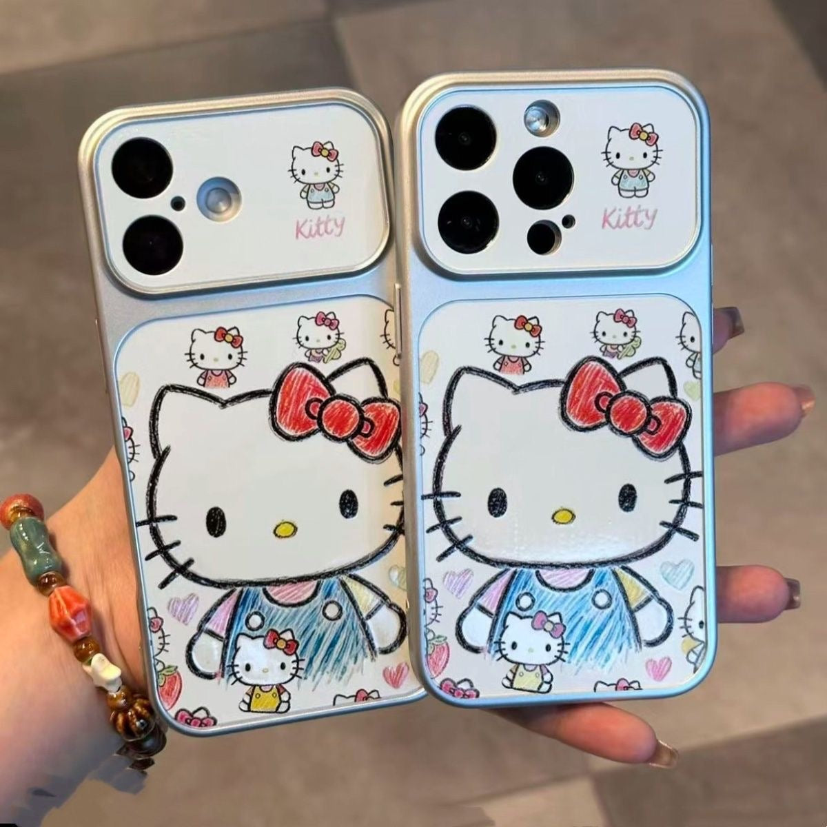 Vintage Hand Drawn Hello Kitty Soft Protective iPhone Case