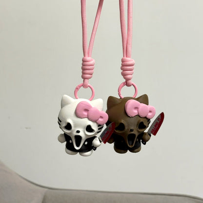Hello Kitty Chucky Halloween Costume Keychain Charms