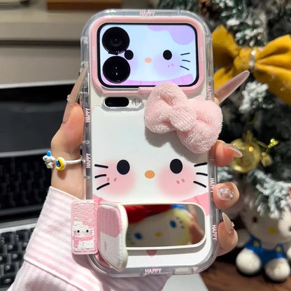 Hello Kitty Pink Bow Scarf Stand Phone Case
