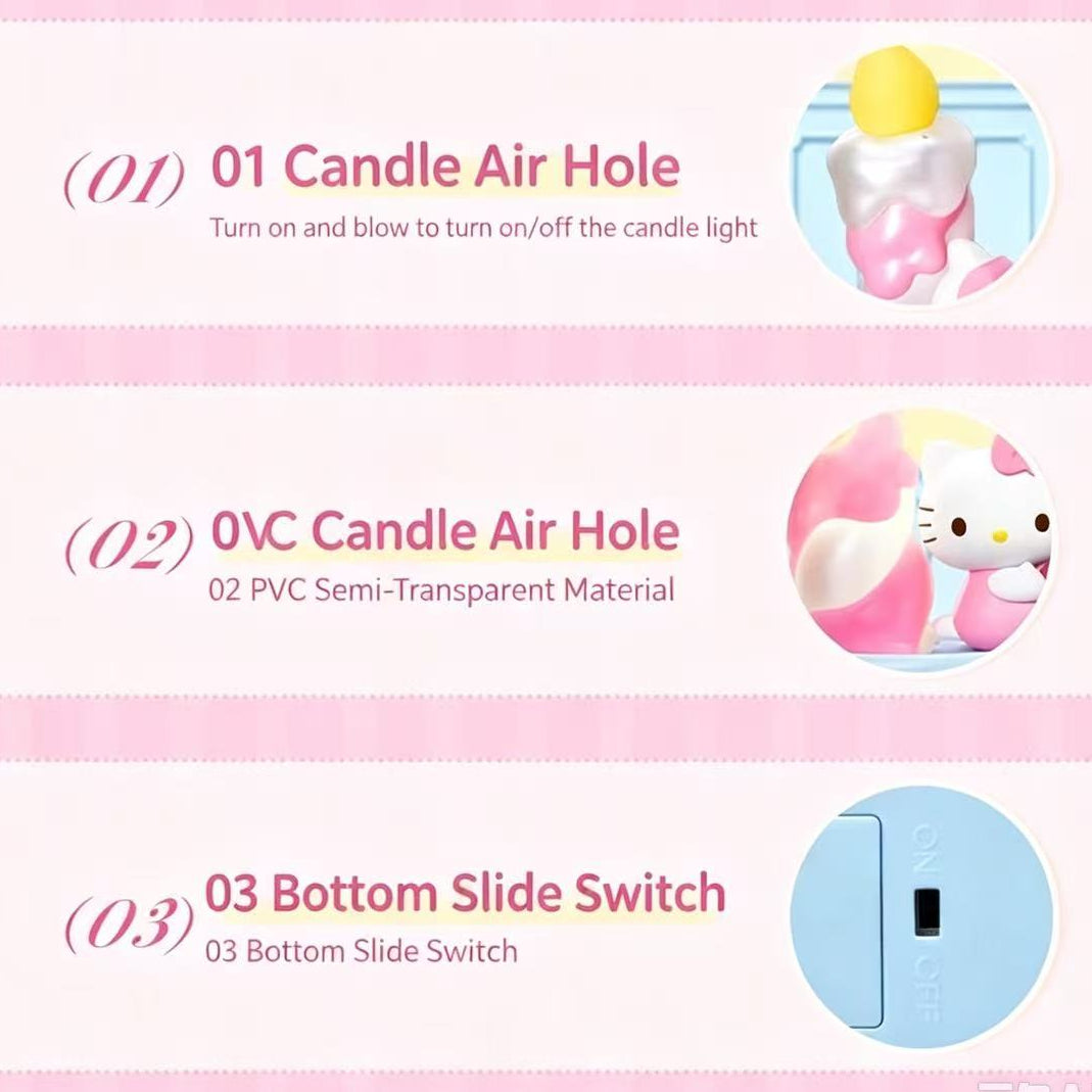 Hello Kitty Birthday Candle Teacup Night Light