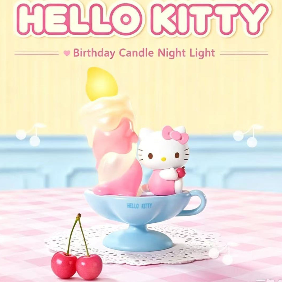 Hello Kitty Birthday Candle Teacup Night Light