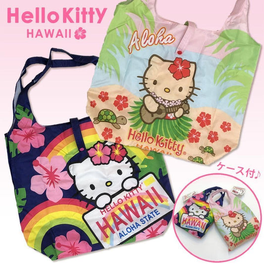 Aloha Hello Kitty Hawaii Foldable Reusable Tote Bag