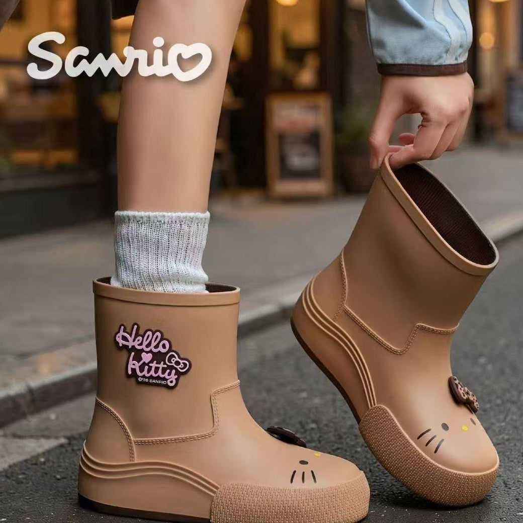 Hello Kitty Women's Short Rain Boot Outdoor Boots