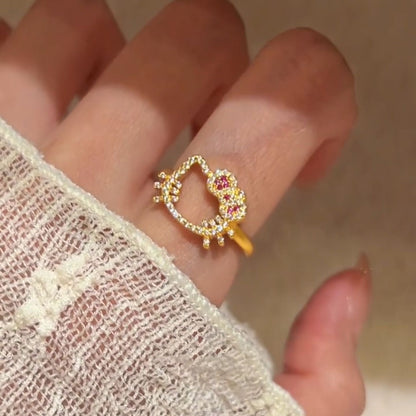 Hello Kitty My Secret Sparkle Heart Ring