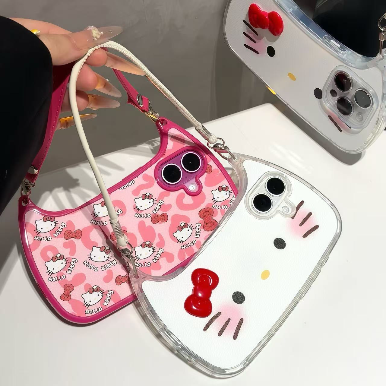 Hello Kitty Handbag Phone Case With Lanyard