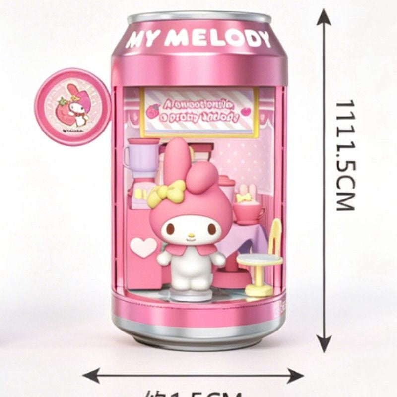 Sanrio Characters Soda Can Blind Box - Dessert Shop Street Mini Figure（Pre-Order 5.20）