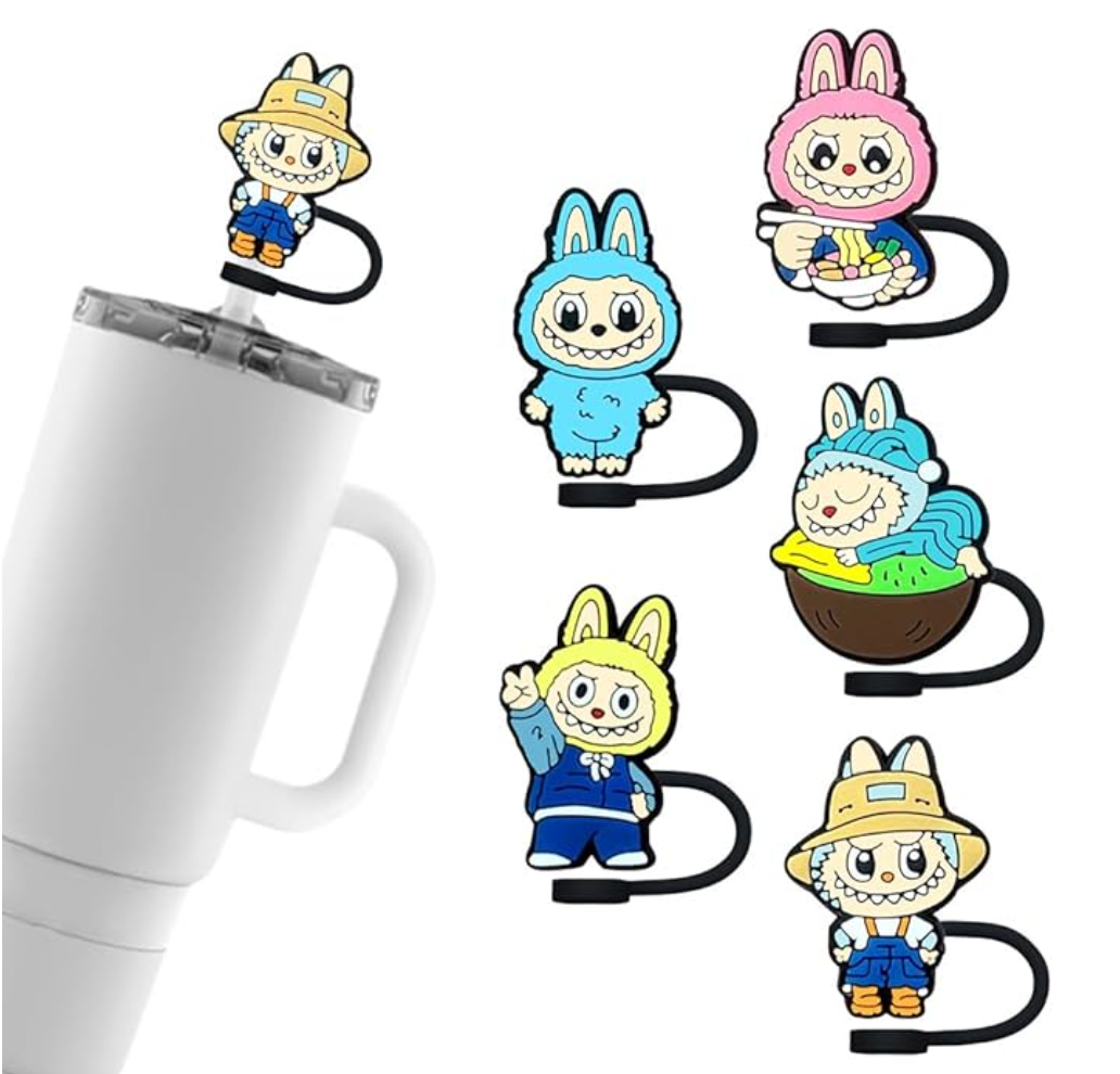 6-teiliges Hello Kitty Strohhalm-Topper-Set