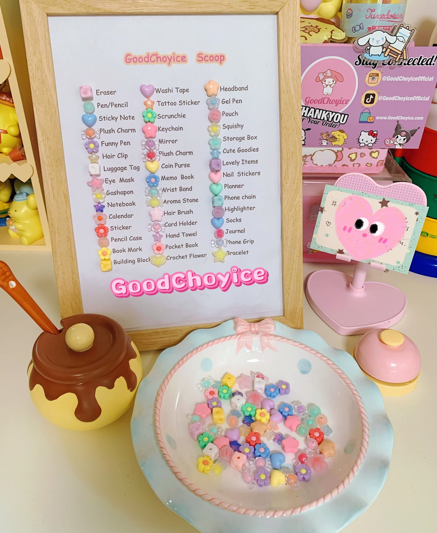Sanrio Lucky Scoop with Free Packing Video (Custom Character & Color, Note Your Choice)