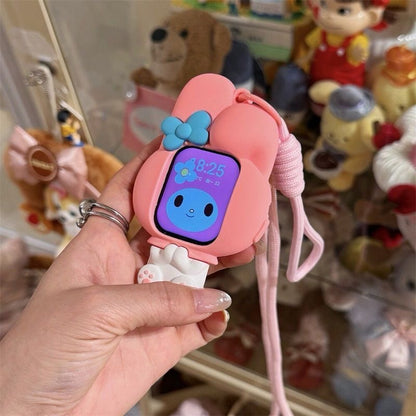 Sanrio Characters Silicone Apple Watch Protective Case with Lanyard