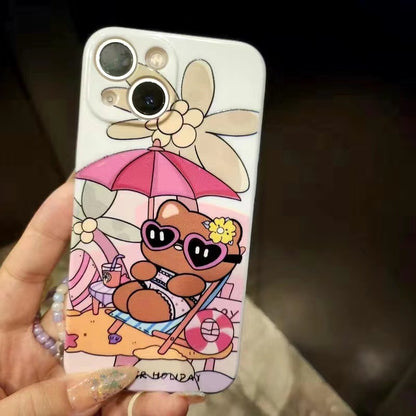Sanrio Beach Vacation Phone Case with Charm