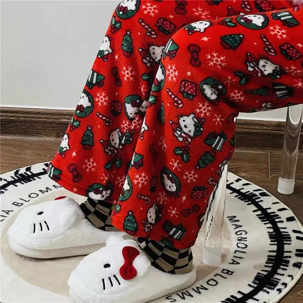 Hello Kitty Xmas Fluffy Pants