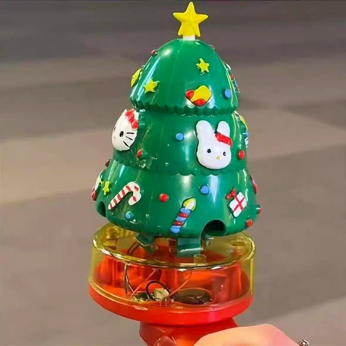 Hello Kitty Magical Spinning Christmas Tree Music Box🎄