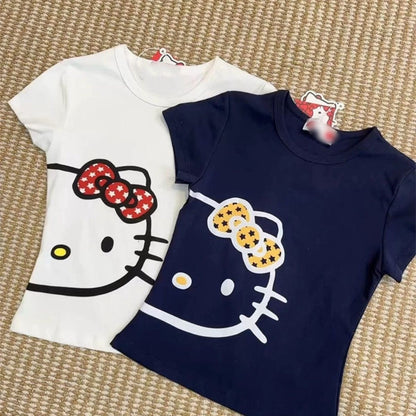 Hello Kitty Polka Dot Bow Graphic Tee