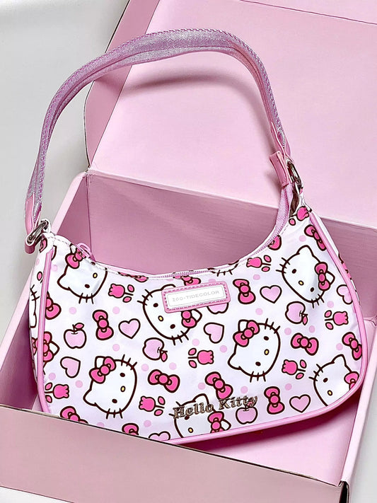 Sanrio Y2K Nylon Shoulder Bag With Gift Box