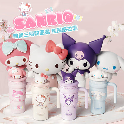 Sanrio 700ml Jumbo Joy Tumbler with Handle Stainless Steel Insulated Cup
