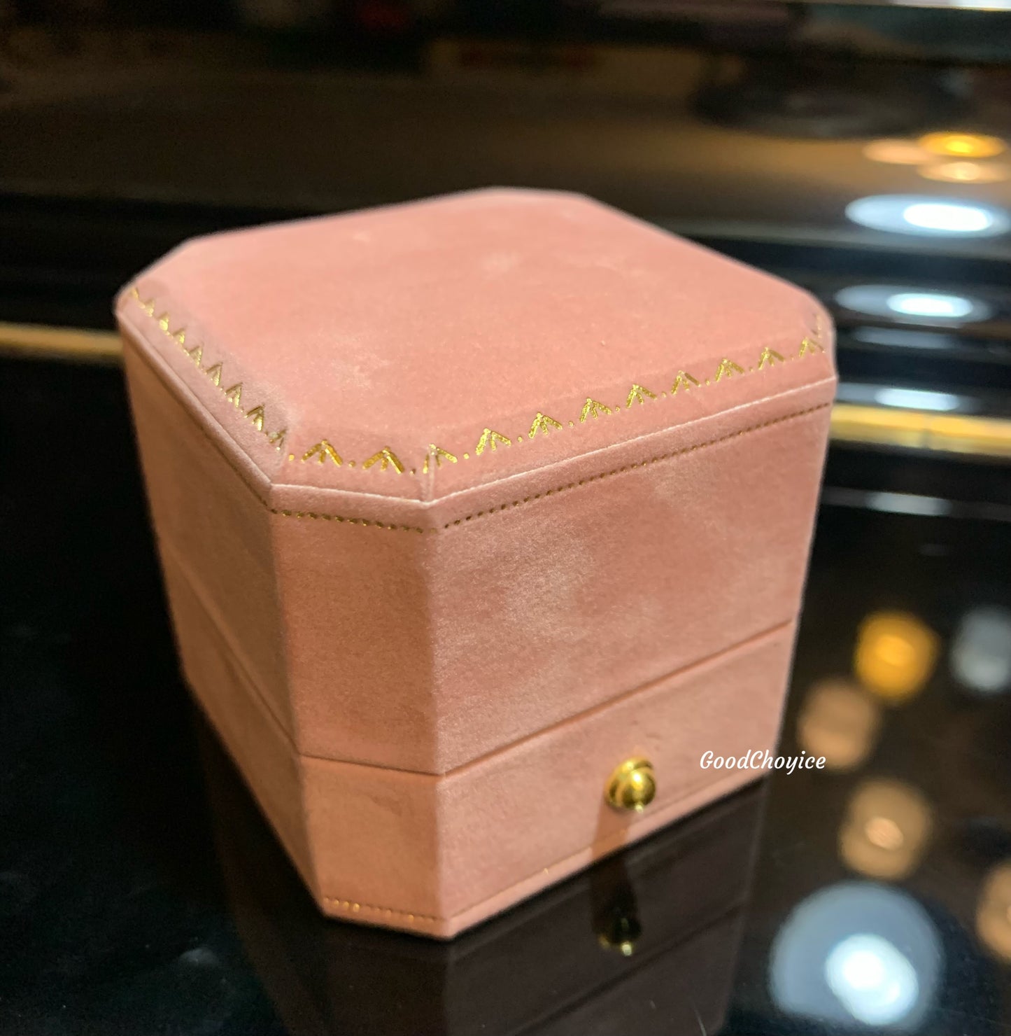 Hellokitty 925 Sterling Silver White Gold Plated Cubic Zirconia Promise Ring