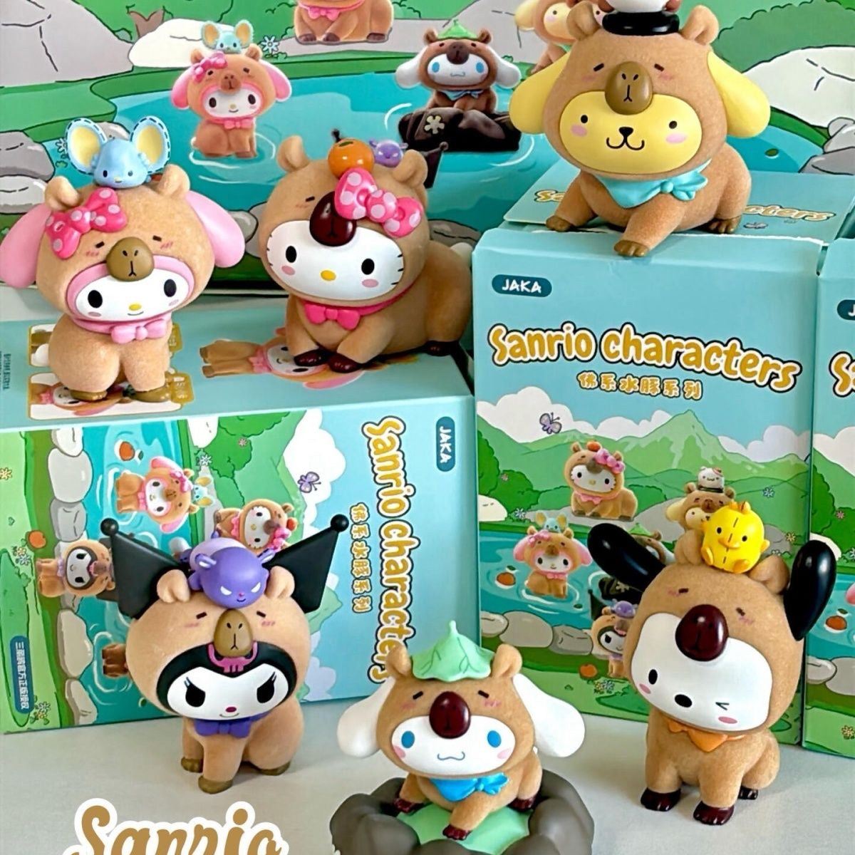 Sanrio Capybara Costume Flocked Blind Box