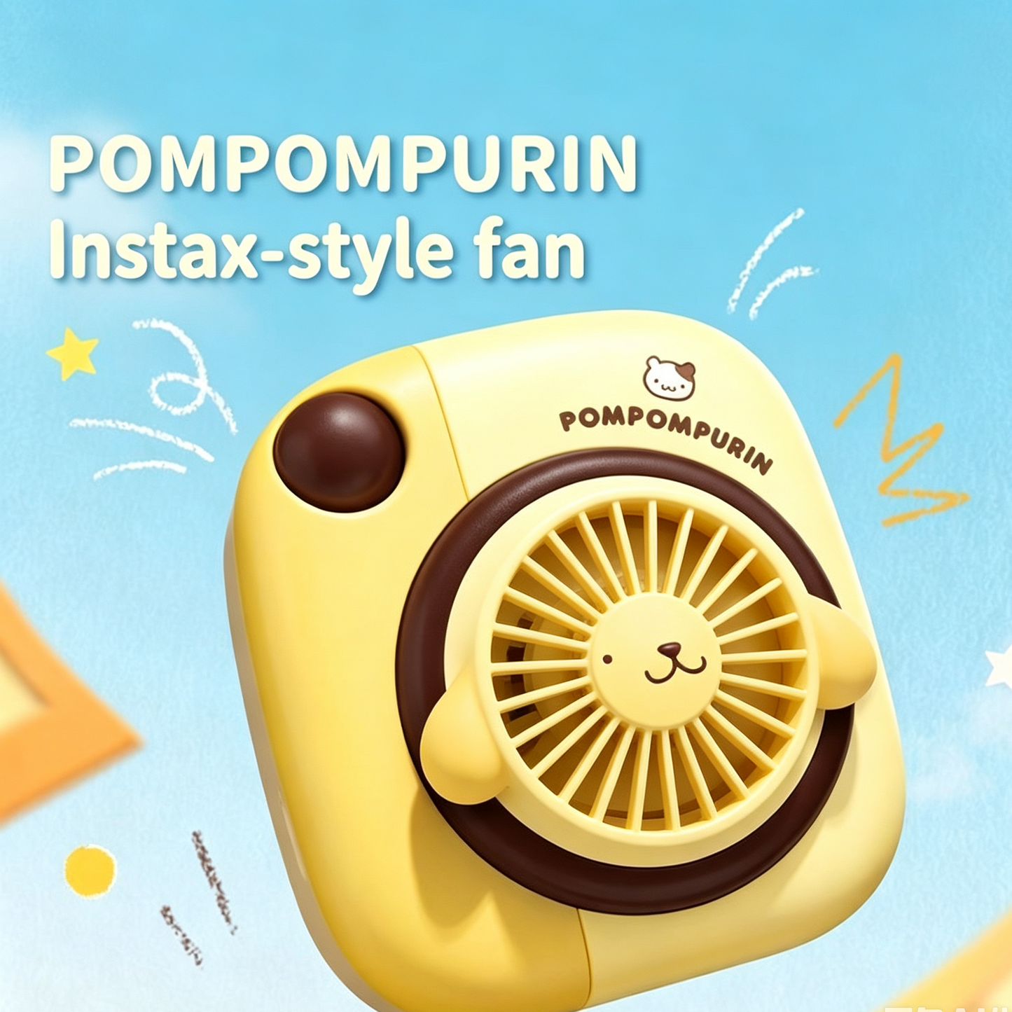 Sanrio Camera-Shaped Neck Fan