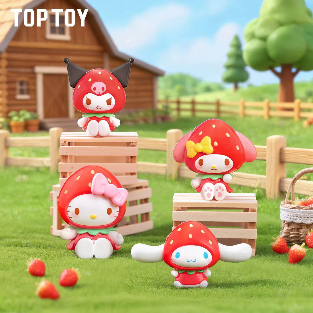 Toptoy Sanrio Strawberry Series Keychain Blind Box