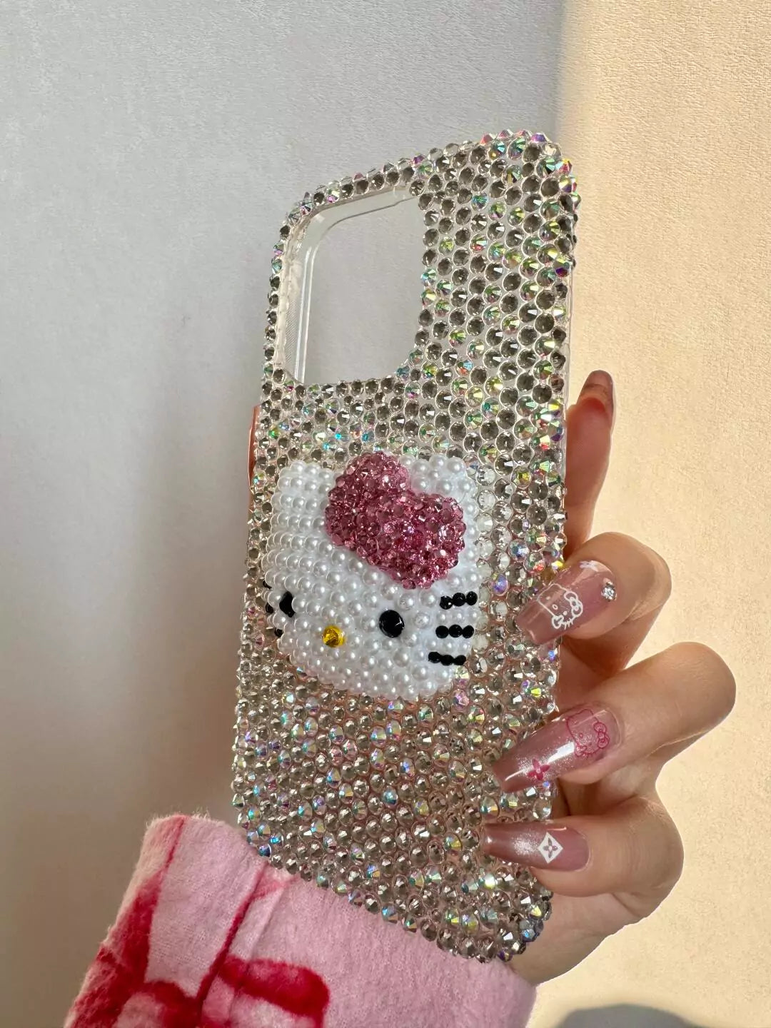 Hello Kitty Handmade Rhinestone Diamond Phone Case