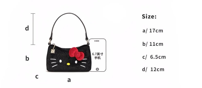 Hello Kitty Luxe Mini Pillow Bag