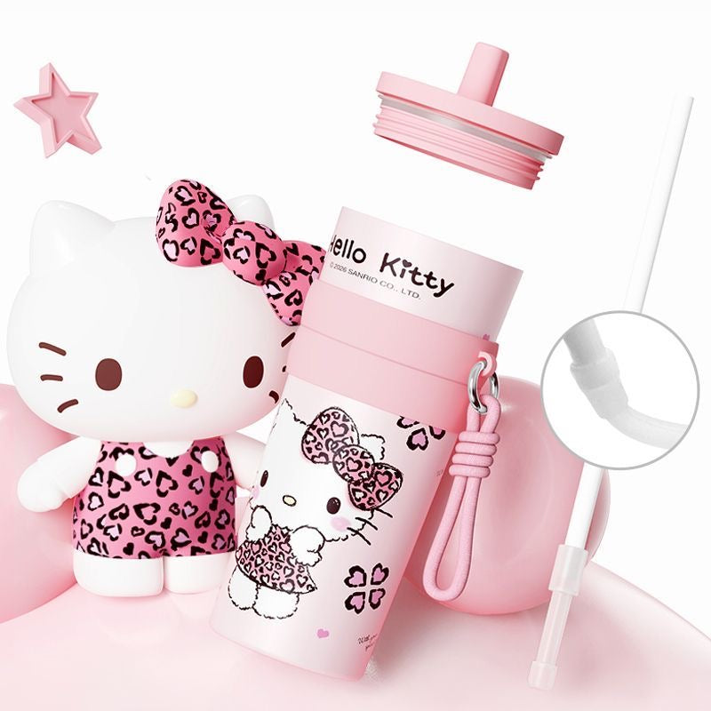 HelloKitty Chic Leopard-Print Tumbler (660ml)