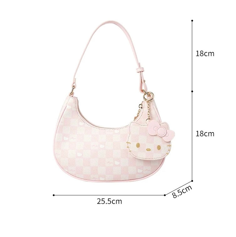 Hello Kitty Blush Pink Vanity Shoulder Bag with Mirror