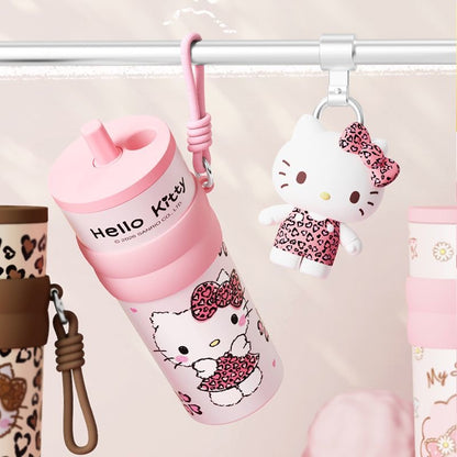 HelloKitty Chic Leopard-Print Tumbler (660ml)