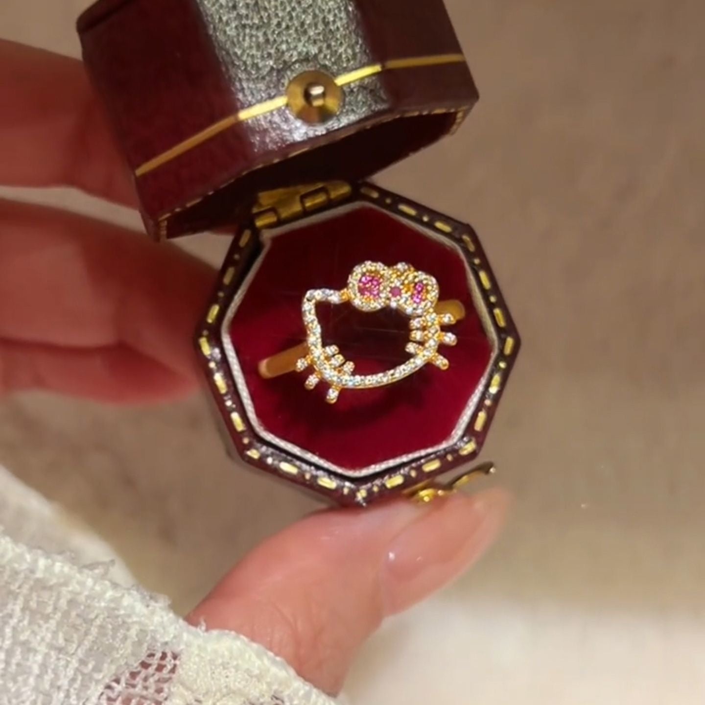 Hello Kitty My Secret Sparkle Heart Ring