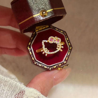 Hello Kitty My Secret Sparkle Heart Ring