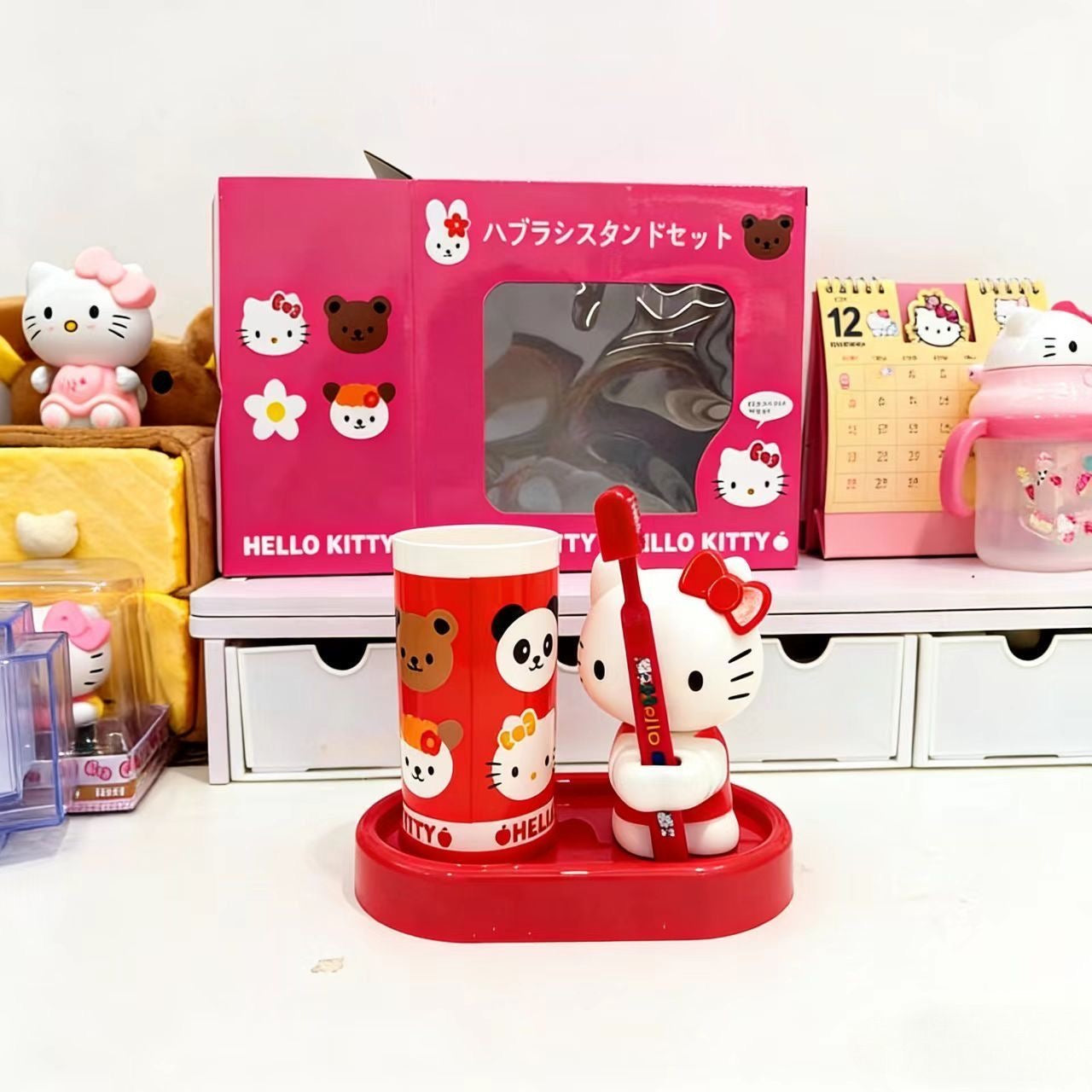 Hello Kitty Bathroom Cup Set