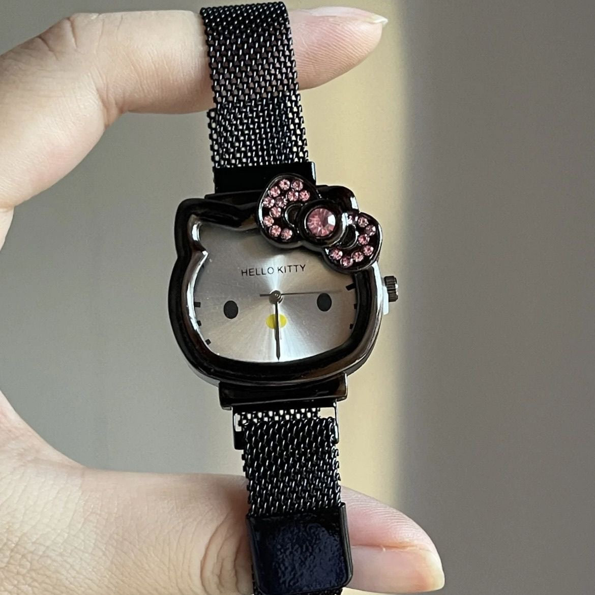Hello Kitty Rhinestone Bow Golden Hour Watch