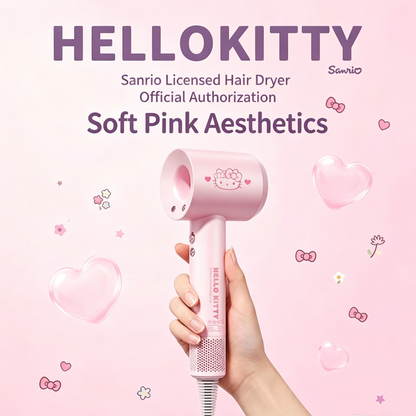 Licensed Hello Kitty S01 Ionic High Speed Hair Dryer Kawaii Pink Styling Dryer