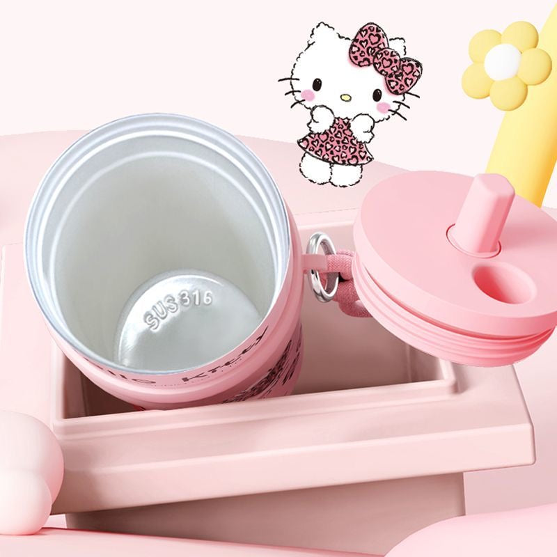 HelloKitty Chic Leopard-Print Tumbler (660ml)