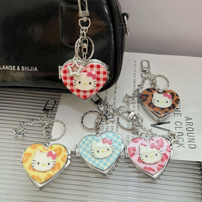 Hello Kitty Heart Mirror Keychai