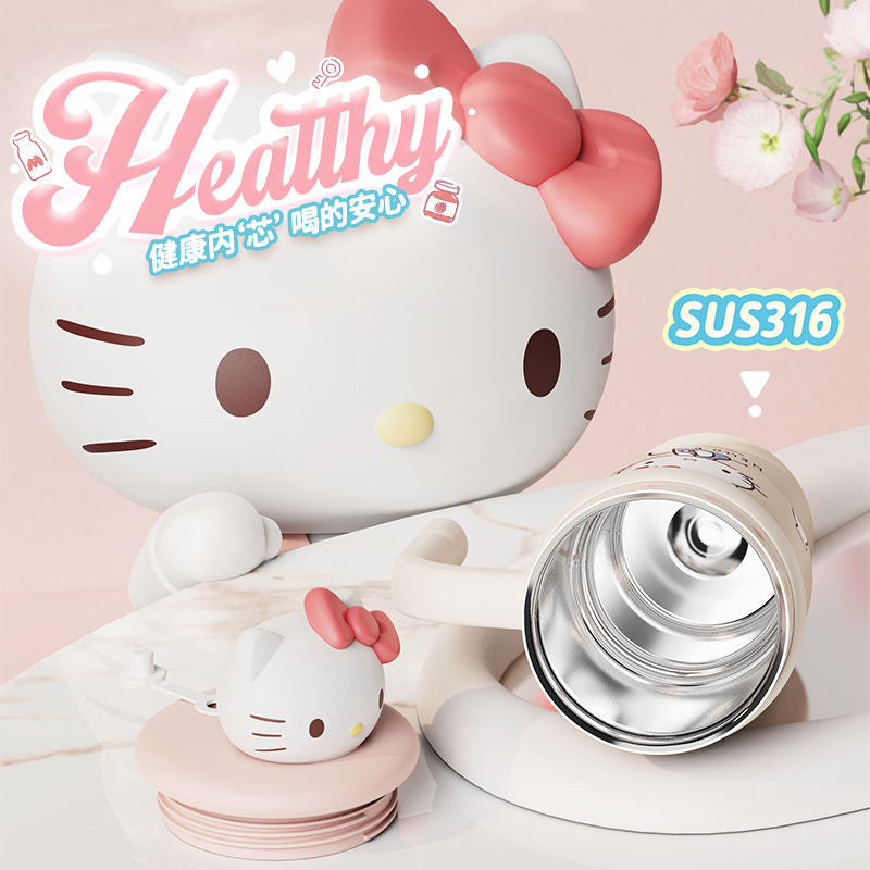 Sanrio 700ml Jumbo Joy Tumbler with Handle Stainless Steel Insulated Cup