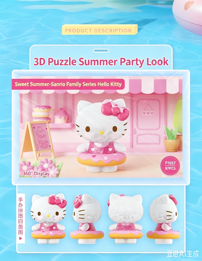 Hello Kitty Crystal 3D Puzzle Statue (Limited Edition)