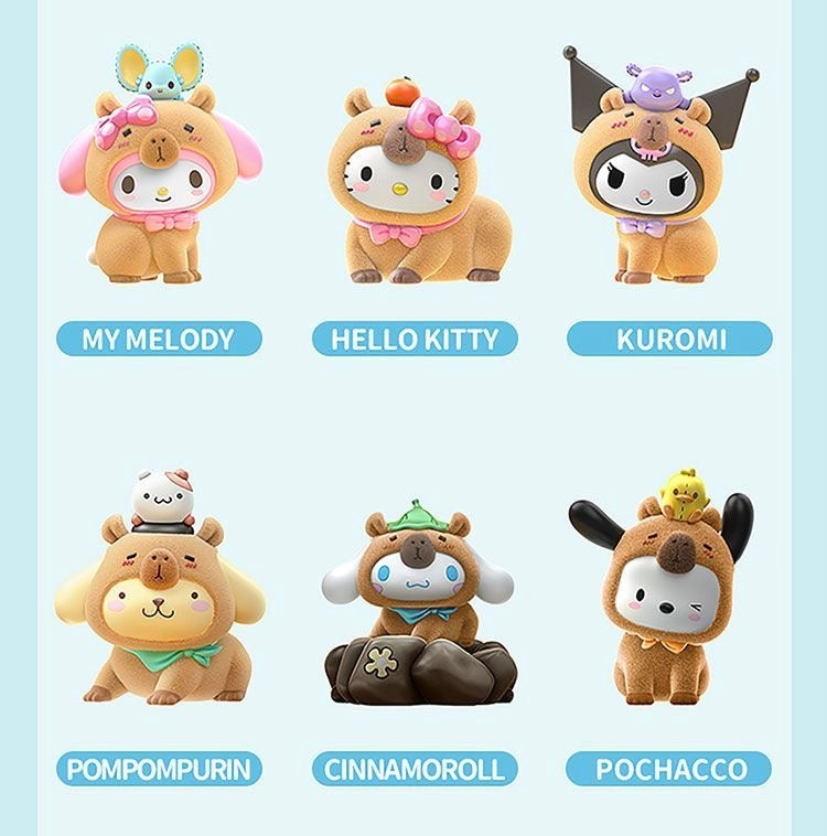 Sanrio Capybara Costume Flocked Blind Box