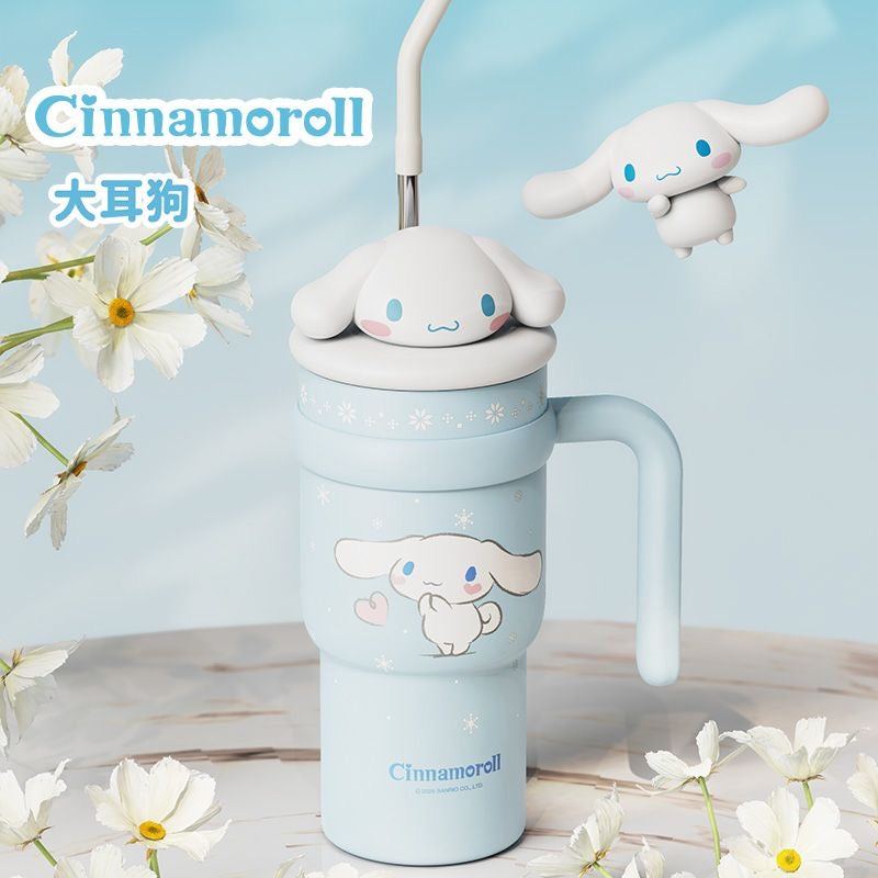 Sanrio 700ml Jumbo Joy Tumbler with Handle Stainless Steel Insulated Cup