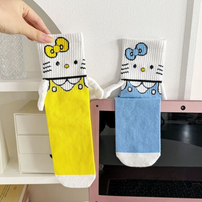 Hello Kitty Hand-Holders Mid Calf Socks