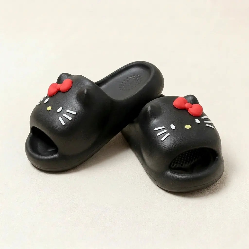 Comfy Hello KT Paw Slides