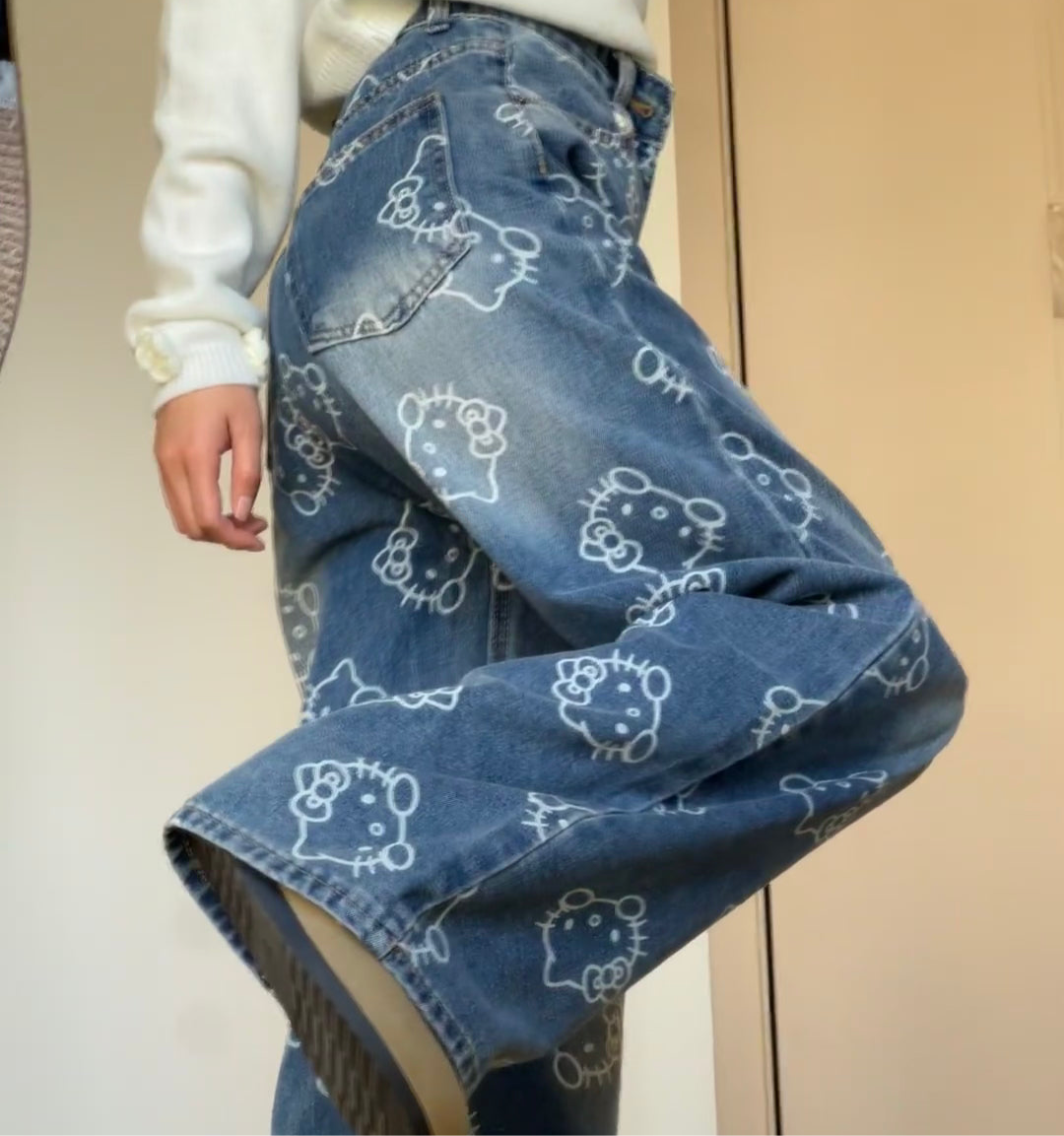 Hello Kitty Cool Flare Denim Jeans