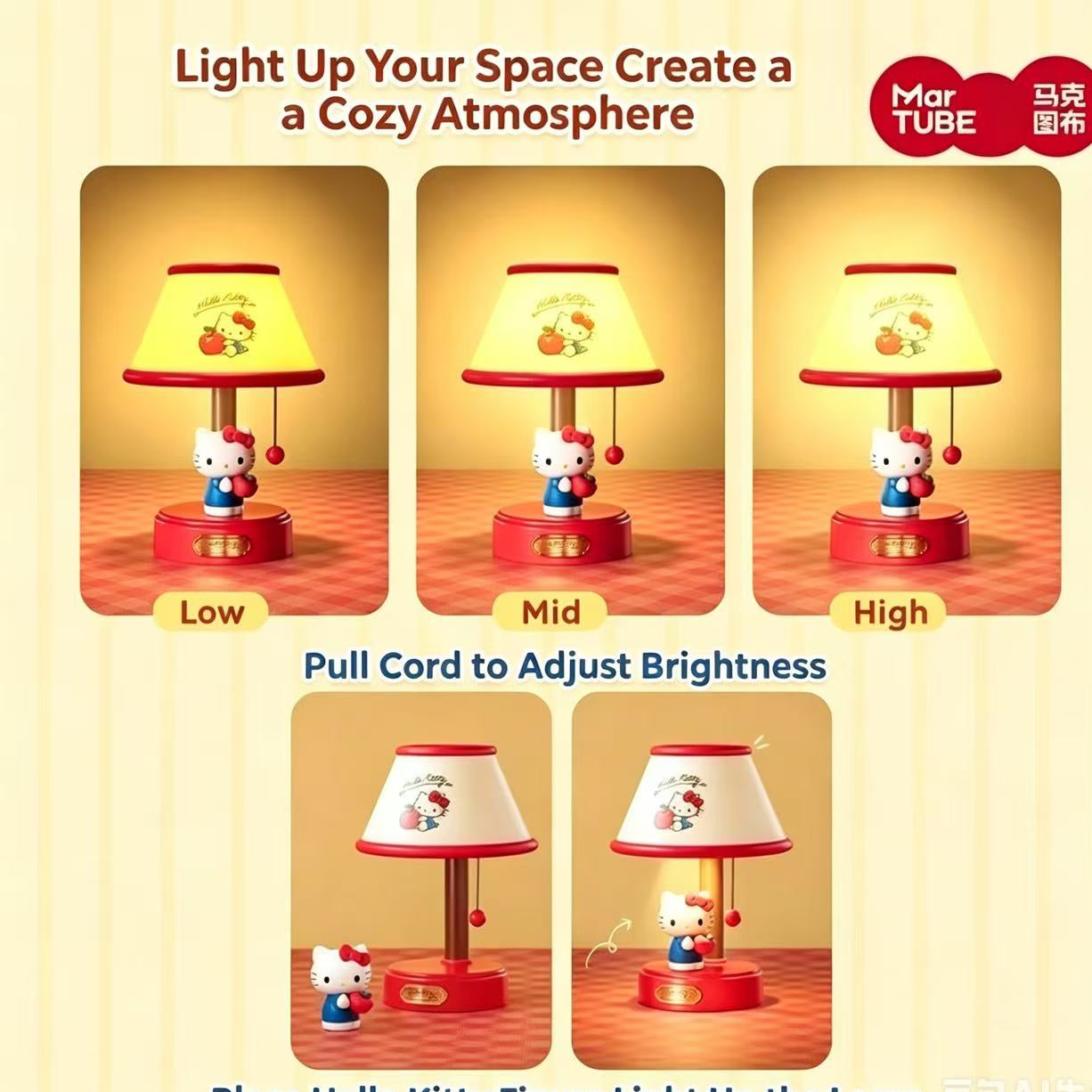 Hello Kitty Lucky Apple Table Lamp 🍎
