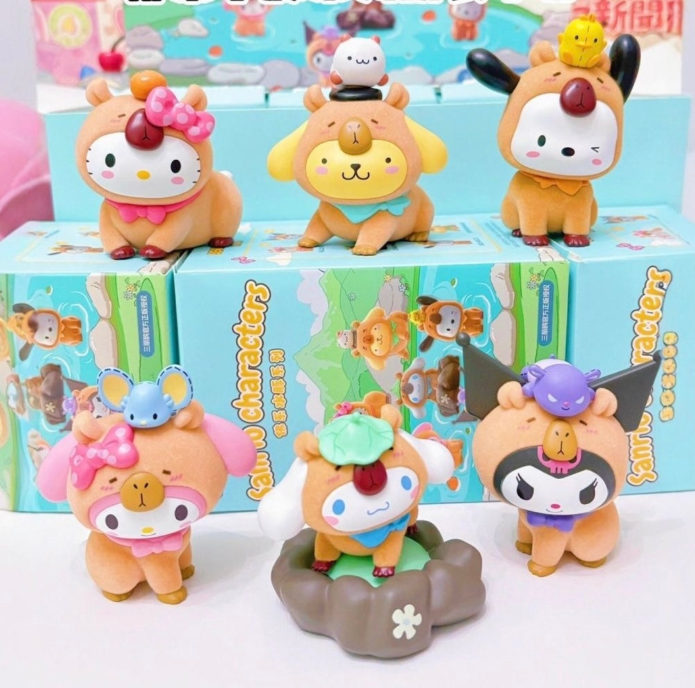 Sanrio Capybara Costume Flocked Blind Box