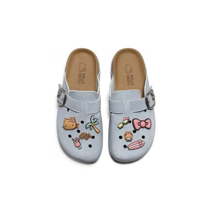 Hello‑Kitty Charms Clogs Slip‑On Flat Mules For Women