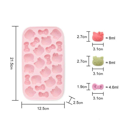 Hello Kitty Press & Pop Silicone Ice Tray