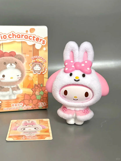 Sanrio Fuzzy Costume Charm Changeable Face Blind Box